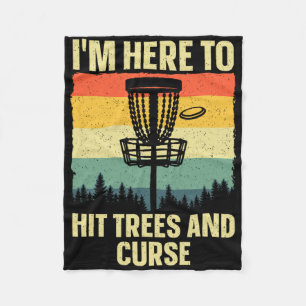 Best Disc Golf Art For Men Women Kids Disc Golfer Fleece Blanket