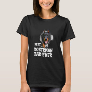 Best Doberman Dad Ever Vintage Father's Dad Doberm T-Shirt