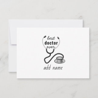 Best Doctor Ever Appreciation Thank You Doctor Card