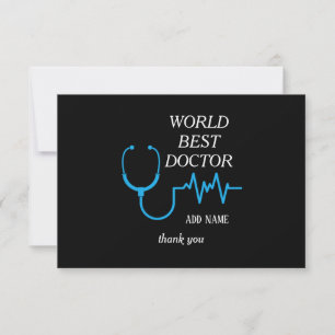 Best Doctor Ever Doctor's Day Appreciation Thank You Card