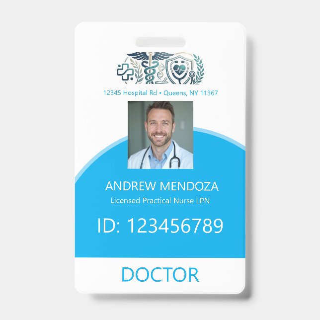 Best Doctor Ever Gift For Doctors. ID Badge (Front)