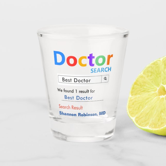 Best Doctor Gift Shot Glass (Front)