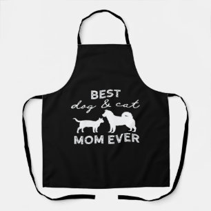 Best Dog And Cat Mom Gift Cute Crazy Cat Lady Dog Apron