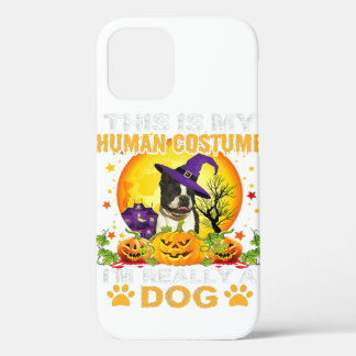 Best Dog Boston Terrier Pumpkins Costume Halloween iPhone 12 Pro Case