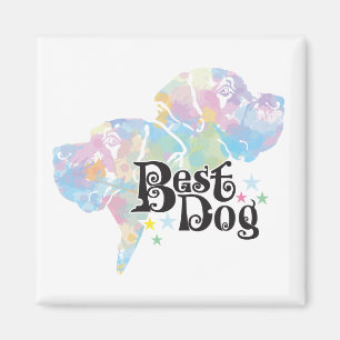 Best Dog "coloured" Magnet