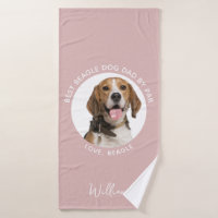 Best Dog Dad by Far Pet Beagle Dog Photo Custom