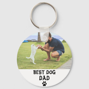 Best Dog dad Custom Photo keychain, dad gift, Key Ring