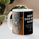 Best Dog Dad Ever 2 Photo Coffee Mug<br><div class="desc">Calling all Dog Dads! Celebrate this Father's Day with our exclusive 'Best Dog Dad Ever' mug. Personalised with your pet's name,  precious photos,  and a heartfelt message from them. This mug isn't just a gift,  it's a keepsake. Celebrate your furry bond this Father's Day.</div>
