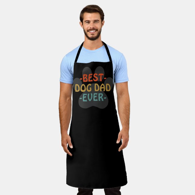 Best Dog Dad Ever Apron (Worn)