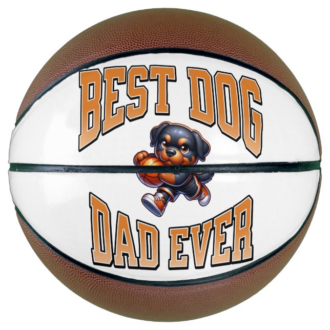 Best Dog Dad Ever – Basketball Pup Gift Design (Front)