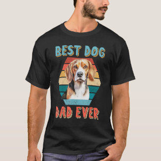 Best Dog Dad Ever Beagle Lover Fathers Day Gift T-Shirt