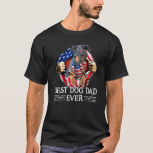 Best Dog Dad Ever Beauceron American Flag For Men T-Shirt
