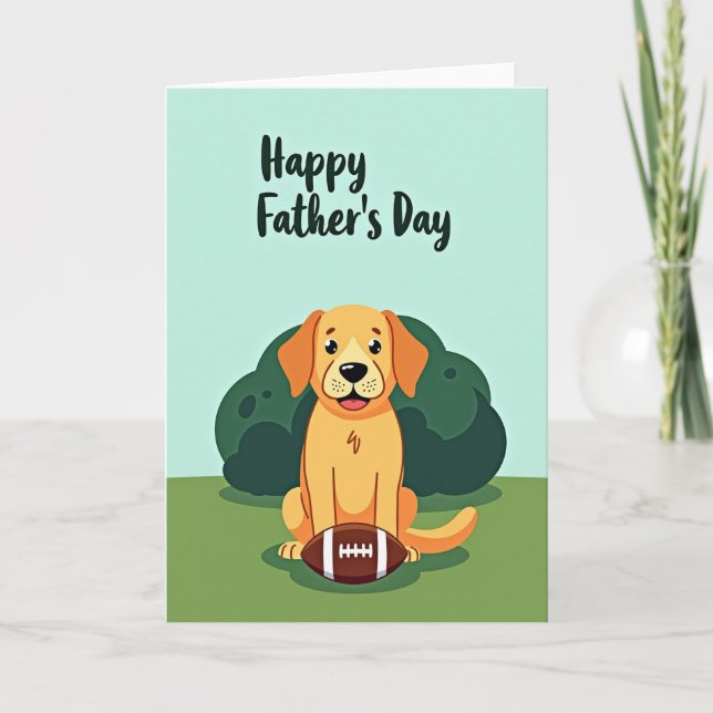 Best Dog Dad Ever Card (Front)