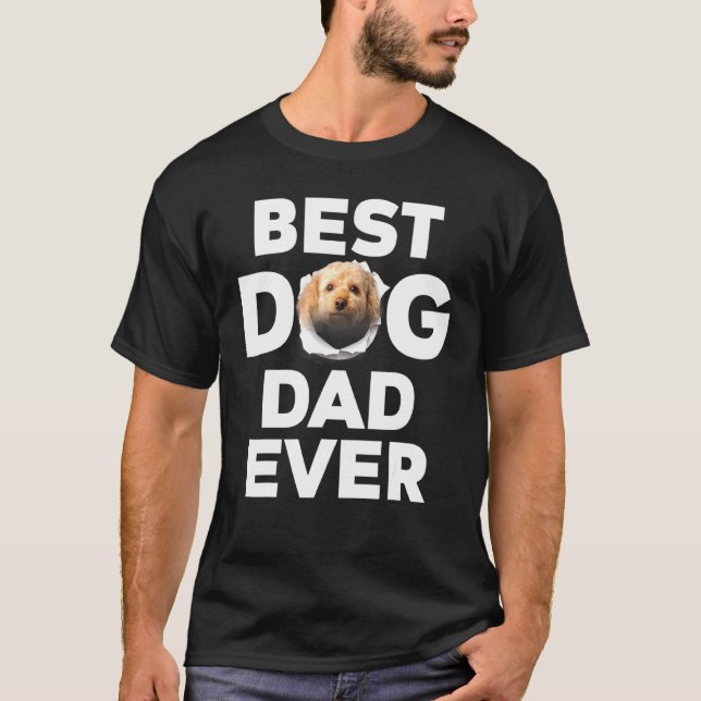 Best Dog Dad Ever Cavapoo T-Shirt (Front)
