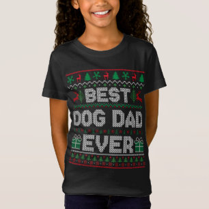 Best Dog Dad Ever Christmas Pyjamas Matching Ugly T-Shirt
