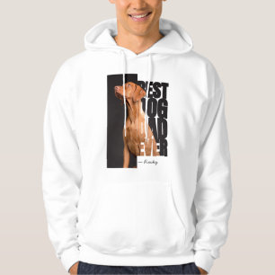 Best Dog Dad Ever Custom Pet Photo Hoodie