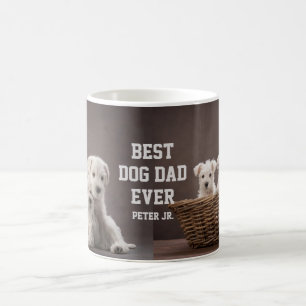 Best Dog Dad Ever Custom Photo Coffee Mug