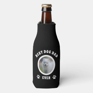 Best Dog Dad Ever Custom Photo Personalised Bottle Cooler
