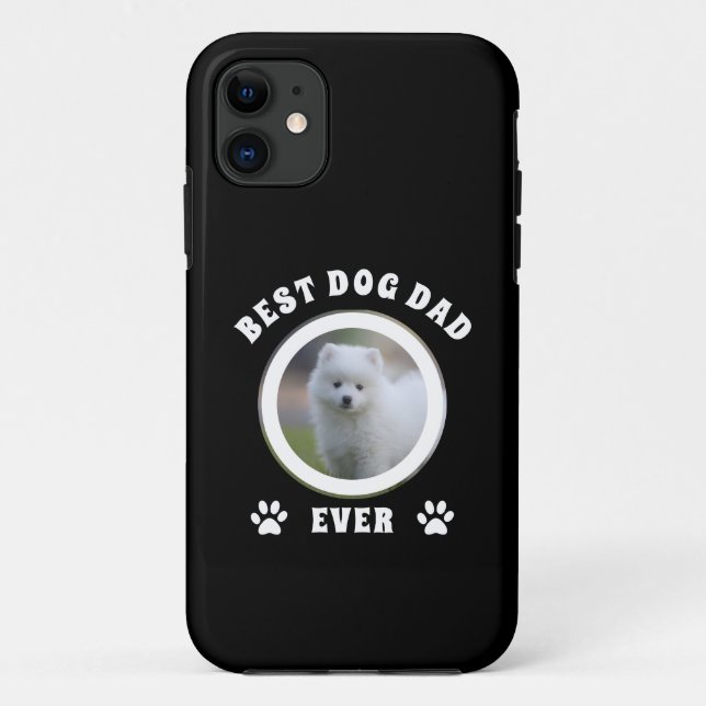 Best Dog Dad Ever Custom Photo Personalised Case-Mate iPhone Case (Back)