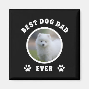 Best Dog Dad Ever Custom Photo Personalised Magnet
