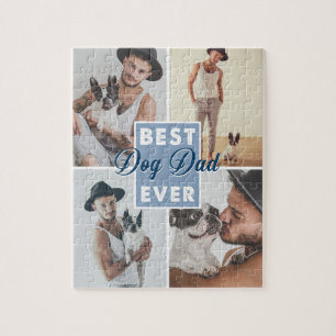Best Dog Dad Ever Father's Day Best Dog Ever Jigsaw Puzzle