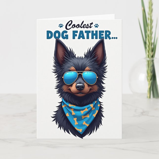 Best Dog Dad Ever Fathers Day Card (Front)