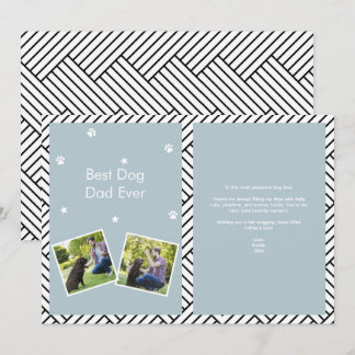 Best Dog dad ever father's day greeting card