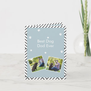 Best Dog dad ever father's day greeting card