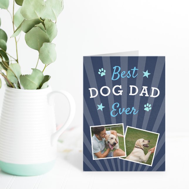 Best Dog Dad Ever | Father's Day Photo Card (Creator Uploaded)