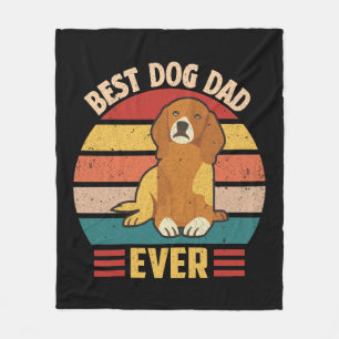 Best Dog Dad Ever Fleece Blanket