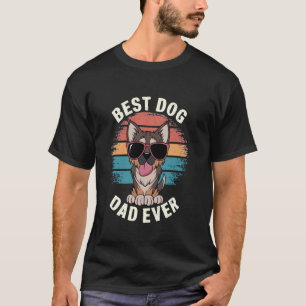 Best Dog Dad Ever Funny German Shepherd Lover Sung T-Shirt