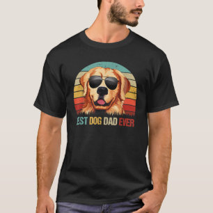 Best Dog Dad Ever Golden Retriever Fathers Day T-Shirt
