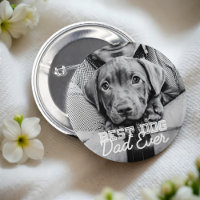 Best Dog Dad Ever Modern Custom Pet Photo