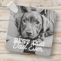 Best Dog Dad Ever Modern Custom Pet Photo