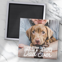 Best Dog Dad Ever Modern Custom Pet Photo