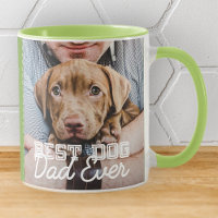 Best Dog Dad Ever Modern Custom Photo and Dog Name