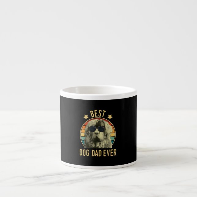 Best dog dad ever | newfoundland dad gift espresso cup (Front)