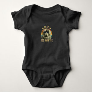 Best dog dad ever newfoundland owner day gift baby bodysuit