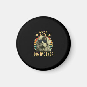 Best dog dad ever   newfoundland owner day gift magnet