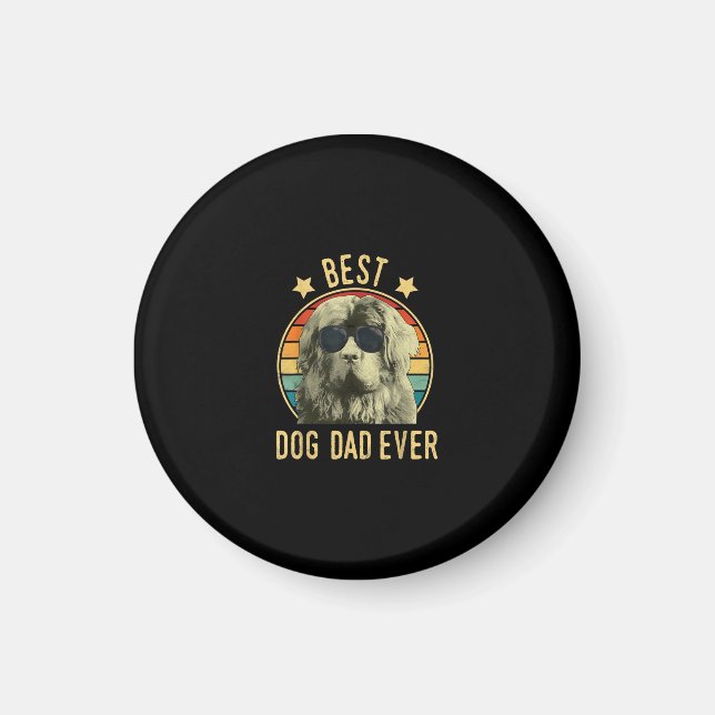 Best dog dad ever | newfoundland owner day gift magnet (Front)