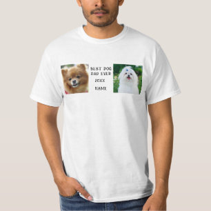 Best Dog Dad Ever Personalised Pet Photo T-Shirt