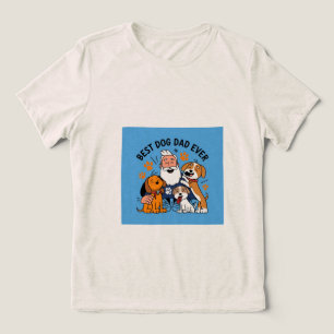 Best Dog Dad Ever Personalised Pet Photo T-Shirt Tri-Blend Shirt