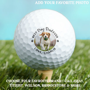 Best Dog Dad Ever Personalised Photo Golf Balls
