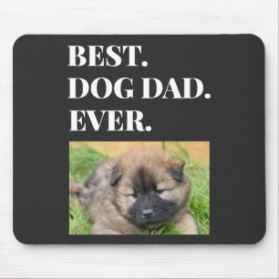 Best Dog Dad Ever Pet Photo Mouse Pad