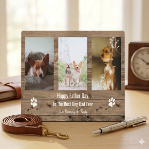 Best Dog Dad Ever Photo Fathers Day Plaque
