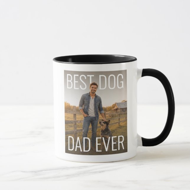 Best Dog Dad Ever PhotoPop Mug (Right)