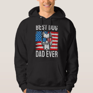 Best Dog Dad Ever Pit Bull Terrier American Flag 4 Hoodie