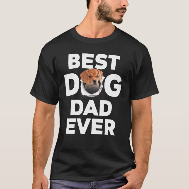 Best Dog Dad Ever Puggle T-Shirt (Front)