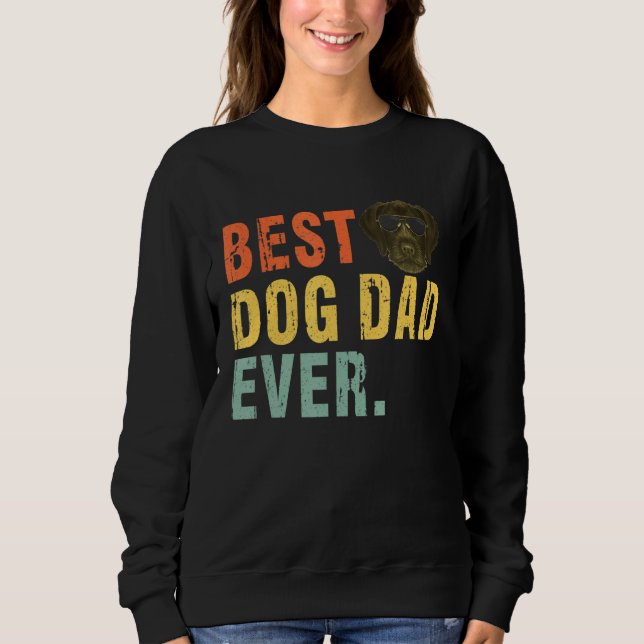 Best Dog Dad Ever T Shirt German Wirehaired Pointe (Front)