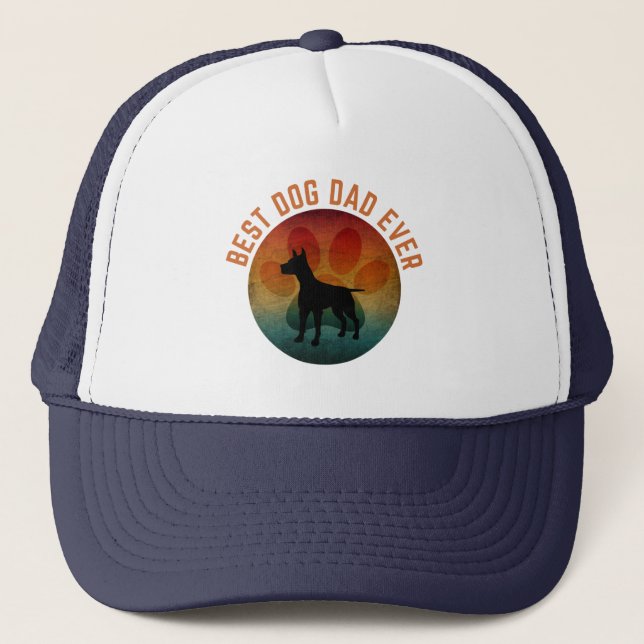 best dog dad ever  trucker hat (Front)